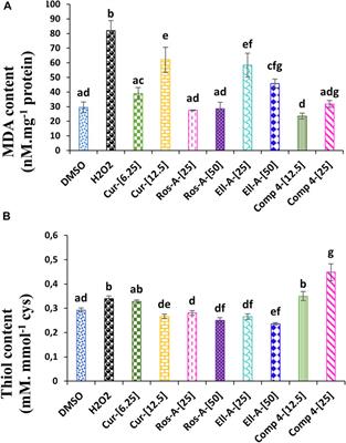 Synergistic antioxidant effects of natural compounds on H2O2-induced cytotoxicity of human monocytes